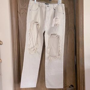Ripped Vici Jeans, Never worn, New with Tags, Sz M